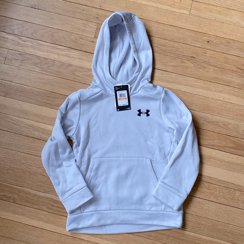 NWT Boys Under Armour Hooded Sweatshirt, size small